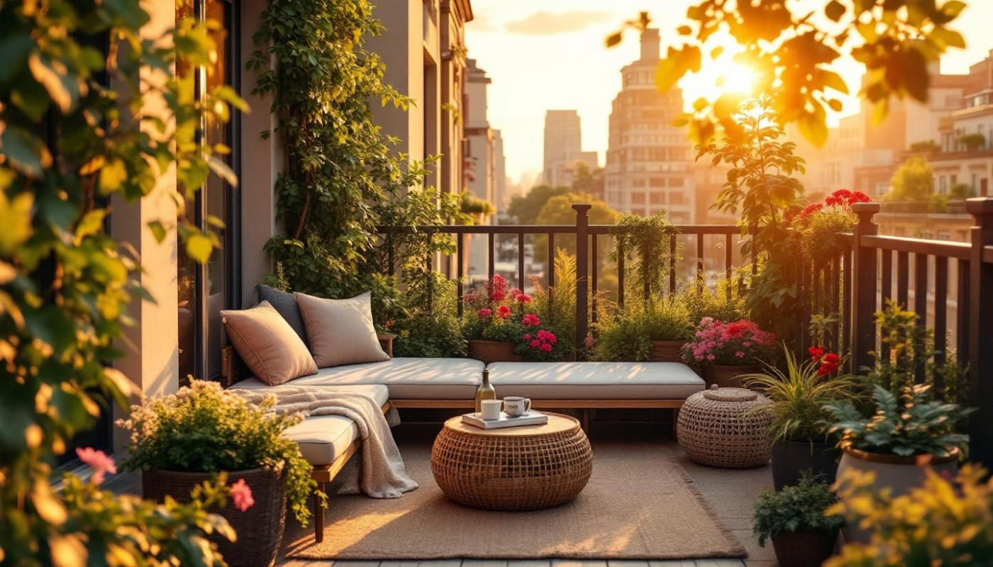 Les étapes clés pour transformer votre balcon en un havre de paix